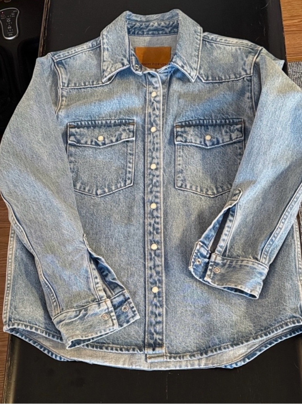 Aritzia Denim Forum Western Denim Shirt - Size S